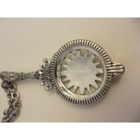 Patricia Nash Silver Metal Necklace Compass Design 20.25" Long - Picture 7 of 8